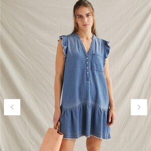 Anthropologie Pilcro Flounced Tunic Dress